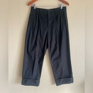 Vince Cuffed Wide Leg Pants Black Women's‎ Size 8